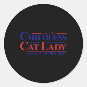 Adesivo Gato Sem Fios Lady Kamala 2024 Harris Funny Presid
