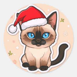 Adesivo gato siamês natal