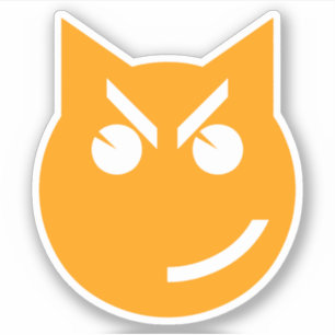 Adesivo Gato Smirking de Emoji