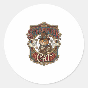 Adesivo Gato Steampunk Steampunk Gato Vintage