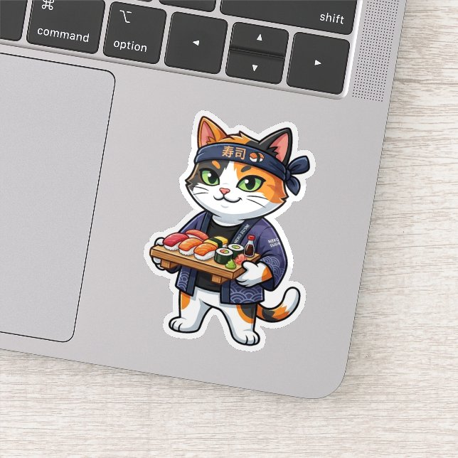 Adesivo Gato Sushi (Detalhe)