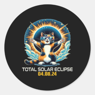 Adesivo Gato Tomando Selfie Solar Eclipse Solar Eclipse 20