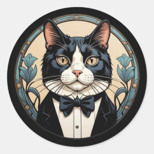 Adesivo Gato Tuxedo Bonito