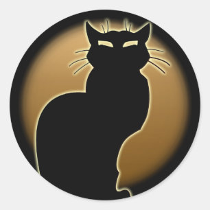 Adesivo Gato Viciante Diversão Halloween Vestidos de Gato