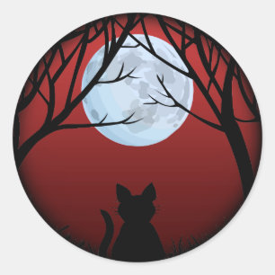 Adesivo Gato Viciante Diversão Halloween Vestidos de Gato