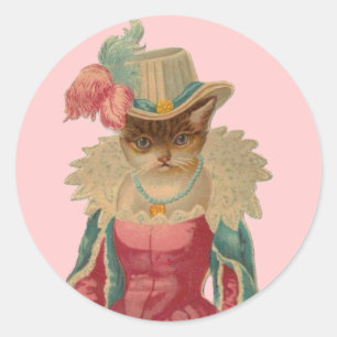 Adesivo Gato Vintage Dressy