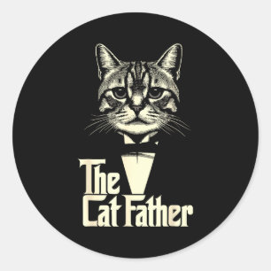 Adesivo Gato vintage pai papai vida gato pai feliz dia dos