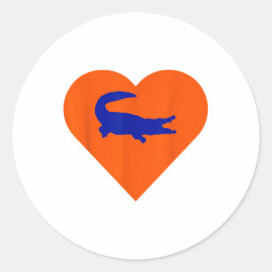 Adesivo Gators Shirt In Heart I Love Gators _1