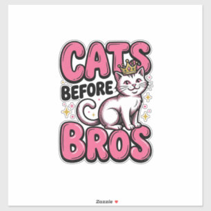 Adesivo Gatos Antes dos Irmãos Camisa Vintage de Gato Coro