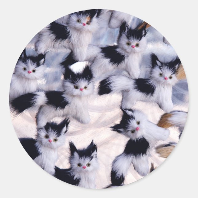 Adesivo gatos assustadores (Frente)