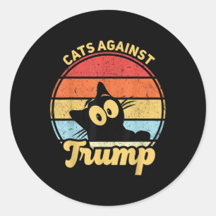 Adesivo Gatos Contra A Eleição Anti Trump Funny Anti Trump
