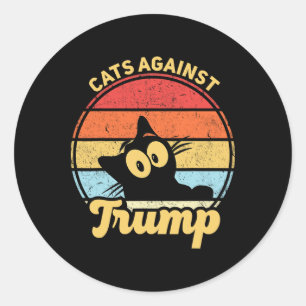 Adesivo Gatos Contra A Eleição Anti Trump Funny Anti Trump