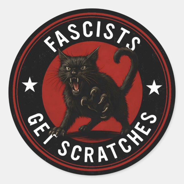 Adesivo Gatos Contra Fascistas (Frente)