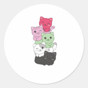 Adesivo Gatos Cuticados Do Orgulho De Bandeiras Anroginant
