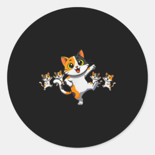 Adesivo Gatos Dançando Gato Engraçado Amante de Gatos Para