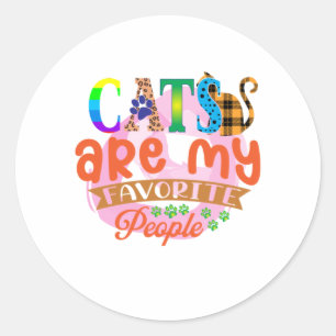 Adesivo Gatos De Arte Cat São Minhas Pessoas Favoritas