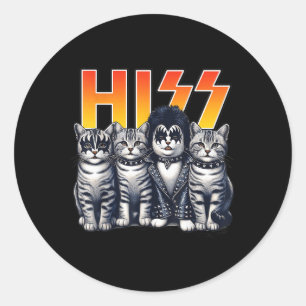 Adesivo Gatos De Bons Gatos Rock Kittens Gatinho Com Músic