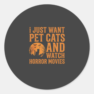 Adesivo Gatos de Estimação Filmes de Terror Design de Hall