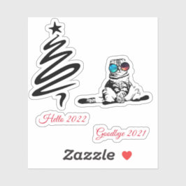 Adesivo Gatos De Gatos De Galáxias Espaciais Engraçadas E 