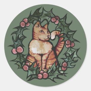 Adesivo Gatos de Natal de Gato Gato