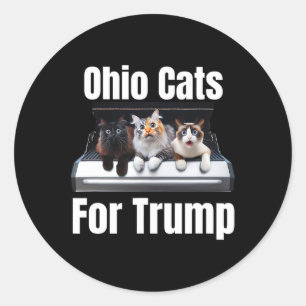 Adesivo Gatos de Ohio para Trump - Gato político engraçado