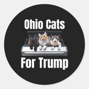 Adesivo Gatos De Ohio Por Trump - Gato Político Engraçado