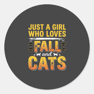Adesivo Gatos de Outono Design de Halloween para Meninas_1