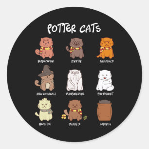 Adesivo Gatos De Potter Para O Lover De Gato