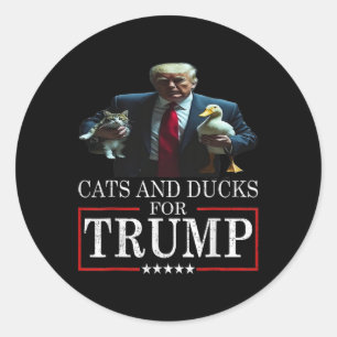 Adesivo Gatos E Patos Para Trump 2024 Gatinhos E Patos Par
