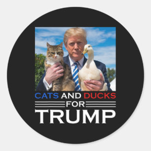 Adesivo Gatos E Patos Para Trump 2024 Gatinhos E Patos Par