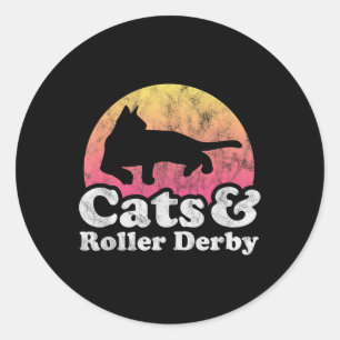 Adesivo Gatos E Rolos Derby Mens Ou Gatos De Mulheres