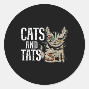 Adesivo Gatos E Tatuagens Que Tinham A Tatuagem Tatto-Love