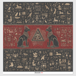 Adesivo Gatos Egípcios e Olhos de Cavalo