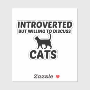 ADESIVO GATOS INTRODUZIDOS MAS DISPOSTOS A DISCUTIR