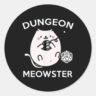 Adesivo Gatos Jogadores de Rpg Missão Secundária D20 de Da