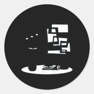 Adesivo Gatos Modernos De meio século E Atômicos