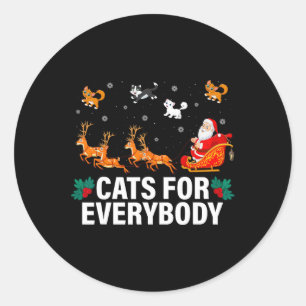 Adesivo Gatos Para Todo Mundo Brincadeira De Natal Xmas Mu