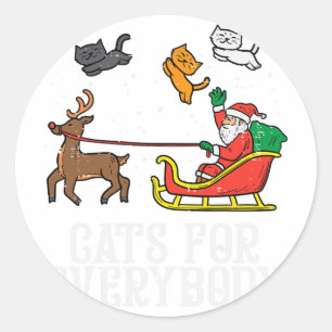 Adesivo Gatos Para Todos Os Casos De Natal Gato Engraçado