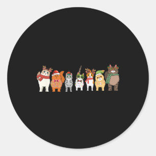 Adesivo Gatos Para Todos Os Casos De Natal Gato Engraçado