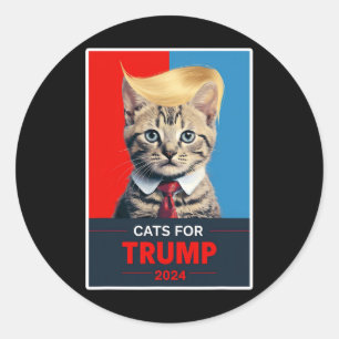 Adesivo Gatos Para Trump 2024 Eleição 1