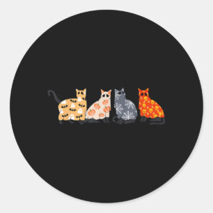 Adesivo Gatos Pretos Gatinho Gata Abóbora Assustador Sinis