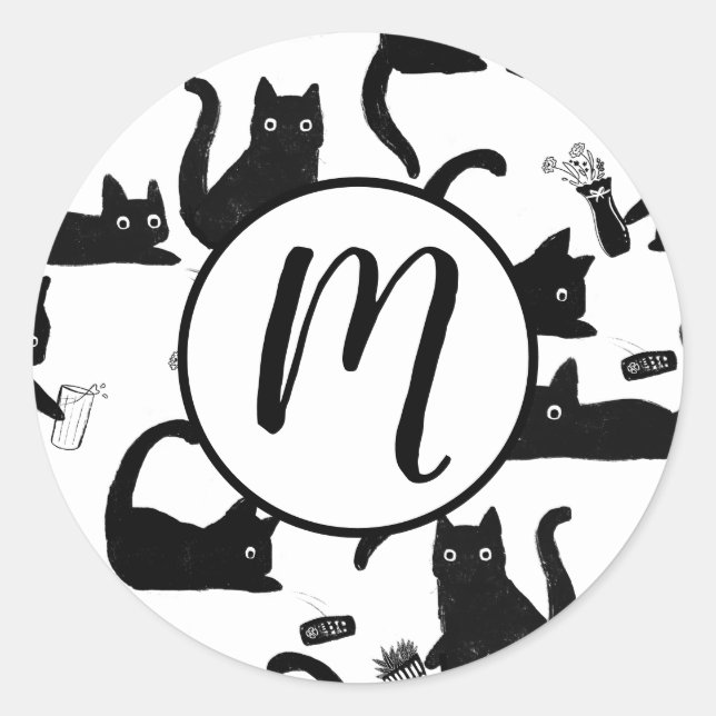 Adesivo Gatos Ruins A Trancar Coisas (Frente)