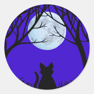 Adesivo Gatos Vedantes Diversão Halloween