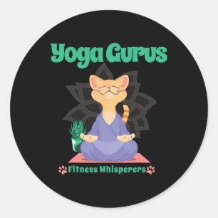 Adesivo Gatos Zen Mestres de Yoga Meditação Calma Vibraçõe