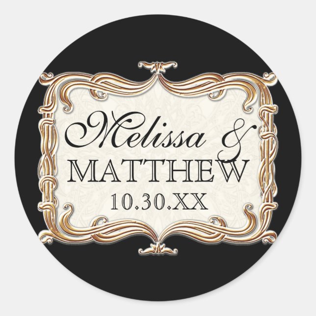 Adesivo Gatsby Art Deco Nouveau Lace Faux Dourada Tulip (Frente)