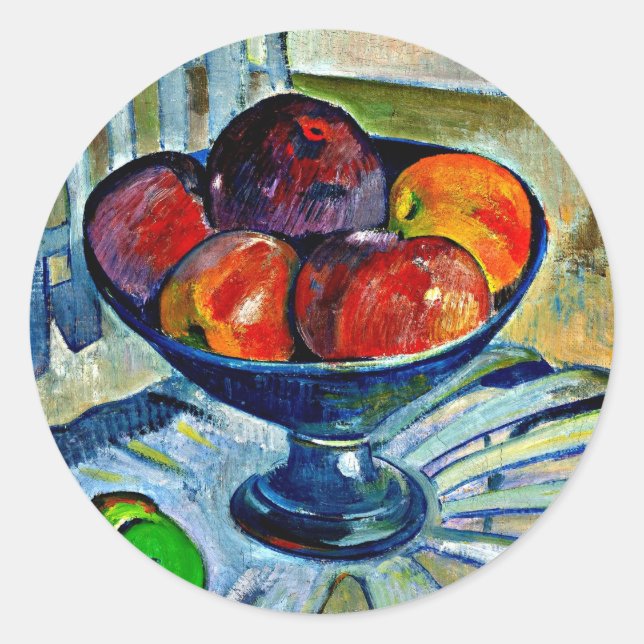 Adesivo Gauguin - Fruta Dish em uma Cadeira de Jardim (Frente)