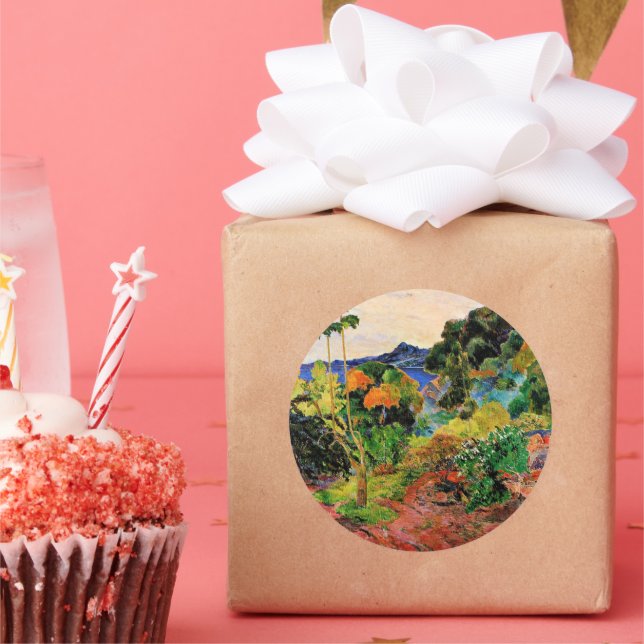 Adesivo Gauguin - Paisagem Martinica (Festa)