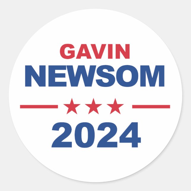 Adesivo Gavin Newsom (Frente)