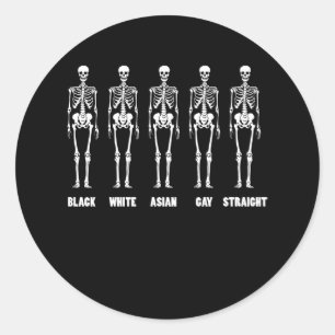 Adesivo Gay branco-negro do mês do orgulho LGBT
