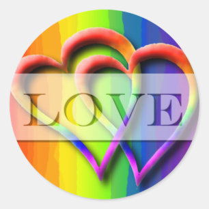 Adesivo Gay Casamento Dois Corações Amar Convidam RSVP Dat